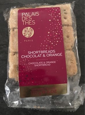 Shortbreads chocolat & orange front packaging