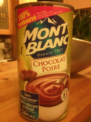 Chocolat Poire (3,6 % MG)