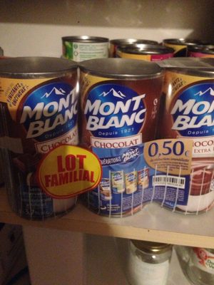 Crèmes dessert au chocolat Mont Blanc front packaging