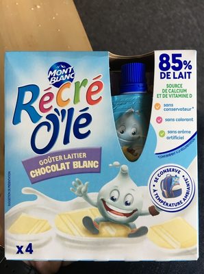 Récré O'lé chocolat blanc front packaging