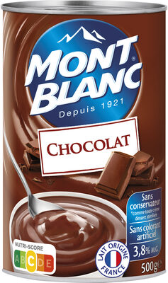 MONT BLANC Crème dessert Boîte Chocolat 500g