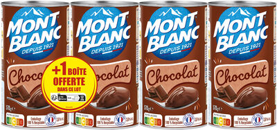 MONT BLANC Crème dessert Boîte Chocolat 4x570g 3+1 Offerte