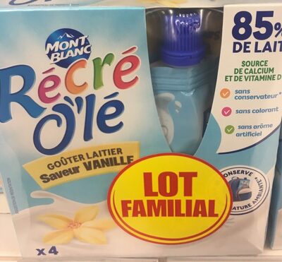 Gouter laitier saveur vanille - lot familial