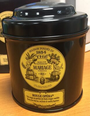 Thé rouge opéra front packaging