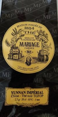 Thé noir Yunnan Impérial