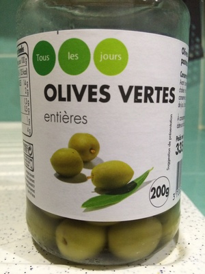 Olives vertes entières