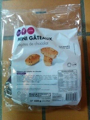 Mini gâteaux aux pépites de chocolat