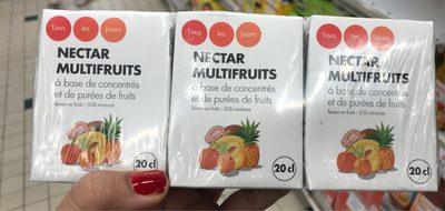 Nectar Multifruits à base de concentrés et de purées de fruits teneur en fruits : 50% minimum front packaging