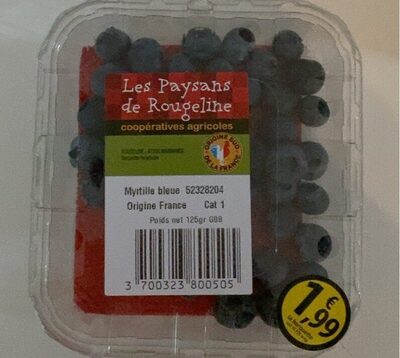 Myrtille bleu origine france front packaging