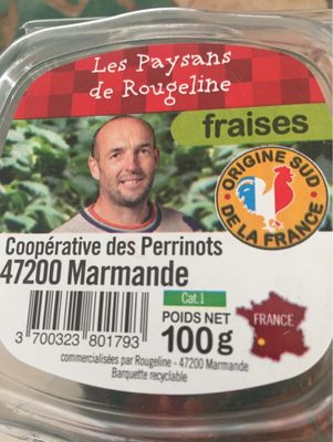 Fraise ingredients label