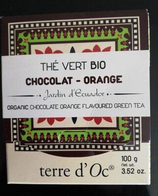 Thé vert bio chocolat-orange