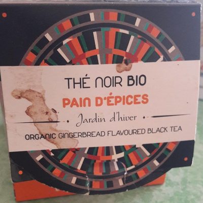Thé noir bio pain d'épices front packaging