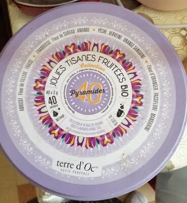 Jolies tisanes fruitées bio front packaging