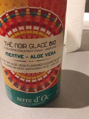 Thé noir glacé bio menthe aloevera