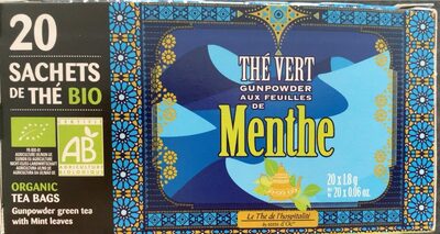 The vert aux feuilles de menthe