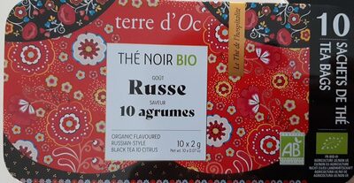 Thé Noir Bio Goût Russe