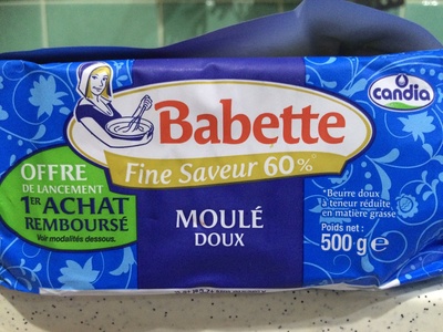 Babette - Beurre moulé doux front packaging