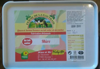 Glace et Sorbets fermiers au lait entier de vaches