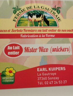 Glace Mister Nico Snickers