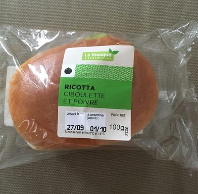 Ricotta ciboulette et poivre