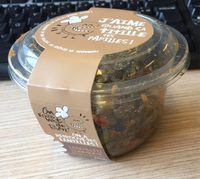 Lentilles edamame poivrons confits