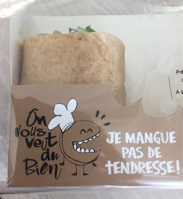 Wrap poulet mangue coriandre front packaging