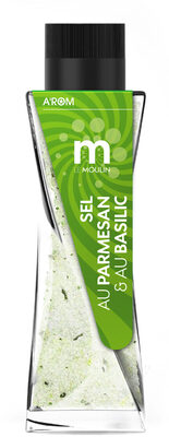 Moulin torsadé de Sel au parmesan, basilic et citron