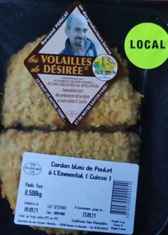 Cordon bleu de poulet à l'Emmental