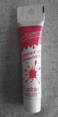 Colorant gel alimentaire fushia front packaging
