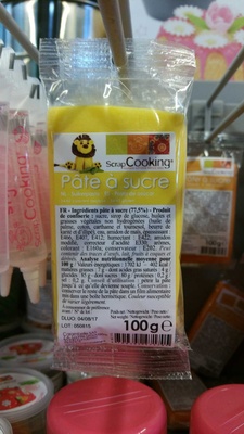 Pâte à Sucre - Jaune - 100G - Scrapcooking front packaging