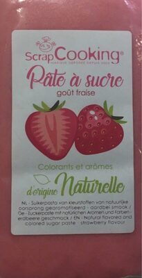 Pate à sucre goût fraise