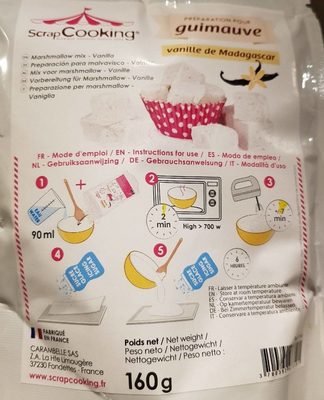 Préparation Guimauve Vanillée - 160 g - Scrapcooking