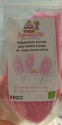 Sucre barbe à papa front packaging