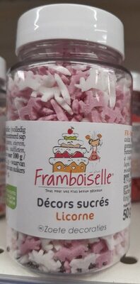 Framboiselle décors sucrés licorne