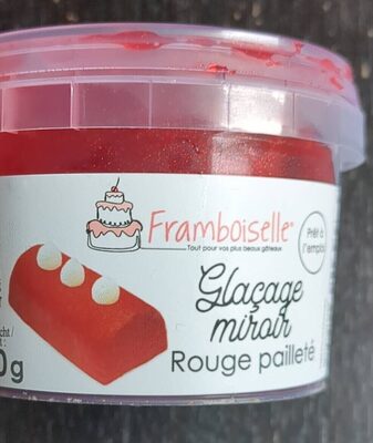 Glaçage miroir rouge pailleté