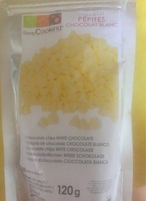 Pépites Chocolat Blanc front packaging