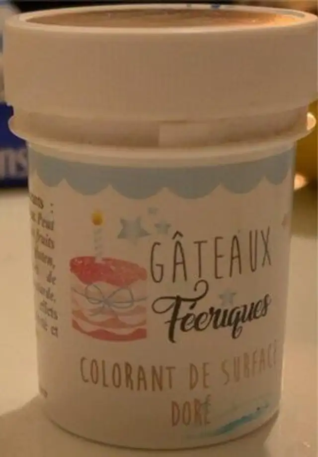 Colorant de surface doré