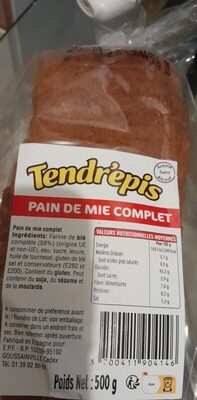 Pain de mie complet