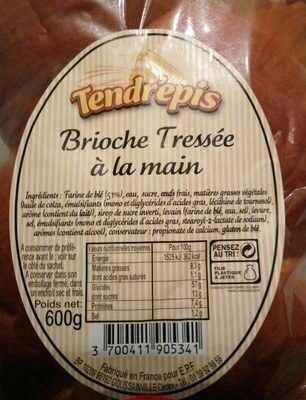 Brioche tressée à la main