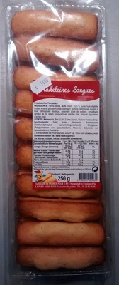 Madeleines longues front packaging