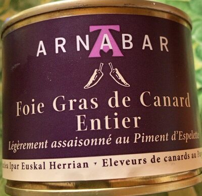 Foie gras de canard entier front packaging