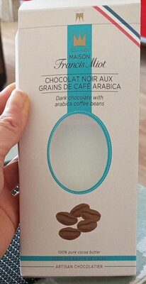 Chocolat noir au grain de café arabica.