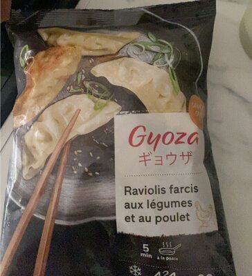 Raviolis farcis au legumes et au poulet