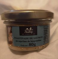 Toastinade de saumon au suprême de langoustine