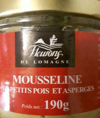 Mousseline de petits pois et asperges