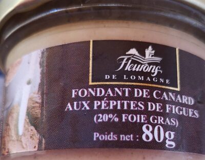 Fondant de canard aux pépites de figues