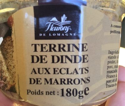 Terrine de dinde aux éclats de marrons front packaging