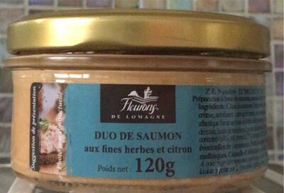 Duo de saumon aux fine herbes et citron front packaging