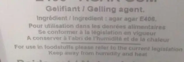Agar Agar nutrition facts table
