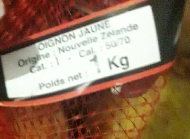 Prions new zelande nutrition facts table